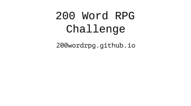 200 Word RPG Challenge